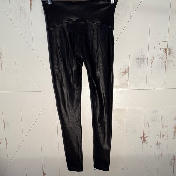 SPANX Black Faux Leather Leggings - Picture 8 of 10